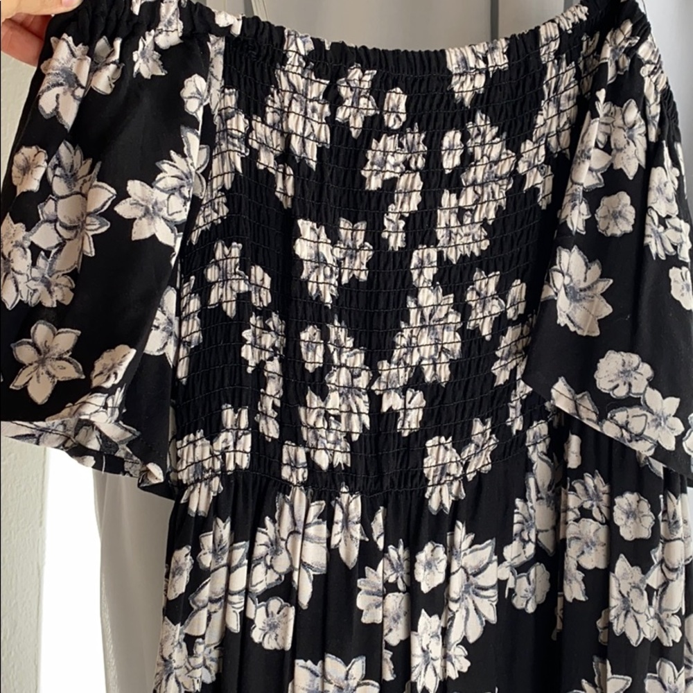 Flowery midi dress